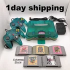 Nintendo 64 Console Clear Blue Controllers  Bundle Games N64 Japan Tested