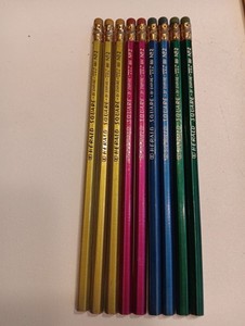 Vintage Empire, Herald Square, 881, No 2 Pencils, Metallic Green,Blue, Gold.....