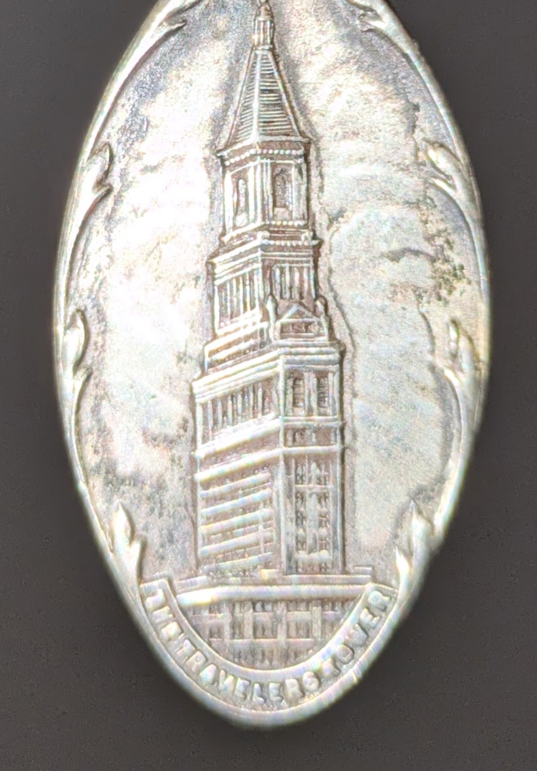 Vintage Small Travelers Insurance Co Keychain Tag