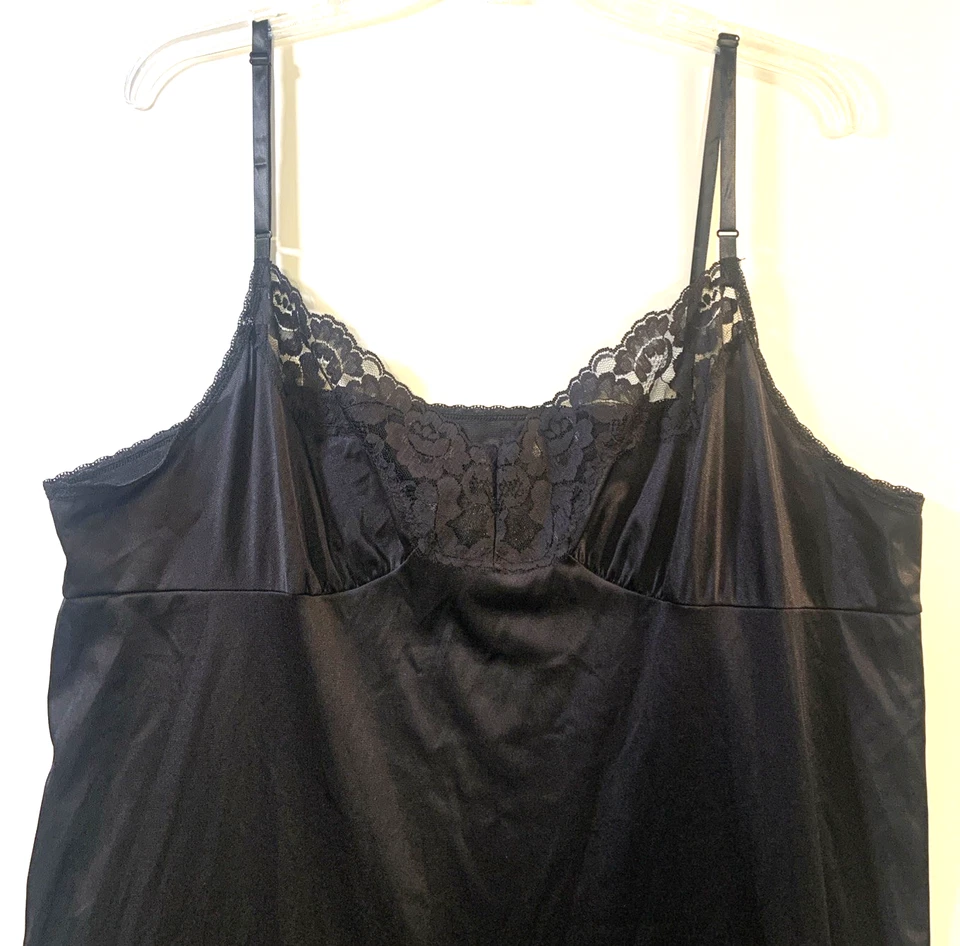 Lencería sexy vintage de encaje negro Vassarette talla grande 44/50 Y2K Foto 2 de 4