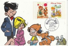 Carte 1er jour Fête du timbre Boule et Bill 2002 2
