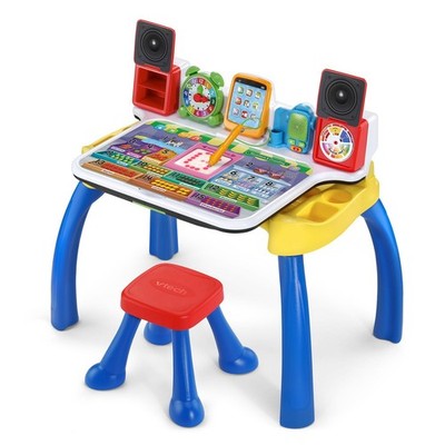 VTech Explore and Write Deluxe Activity Desk 21.5'' x 25.3'' x 18.2'', Blue 