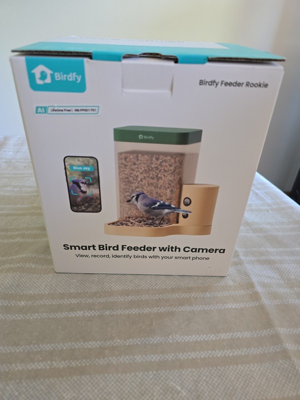 Birdfy Smart Bird Feeder with Camera 1080P WiFi AI Bird Recognition NEW