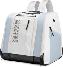 Ski Boot Bag, Air Travel Snowboard Boot Backpack with Waterproof Bottom for Ski