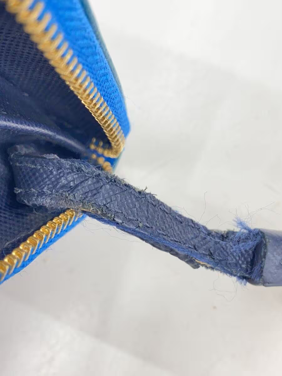 TORY BURCH Coin Case, Leather, Blue, Solid Color, Women's thumbnail 9