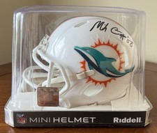 Miami Dolphins 2022 Mini Helmet Signed By Mike Gesicki - Rare Limited Exclusive