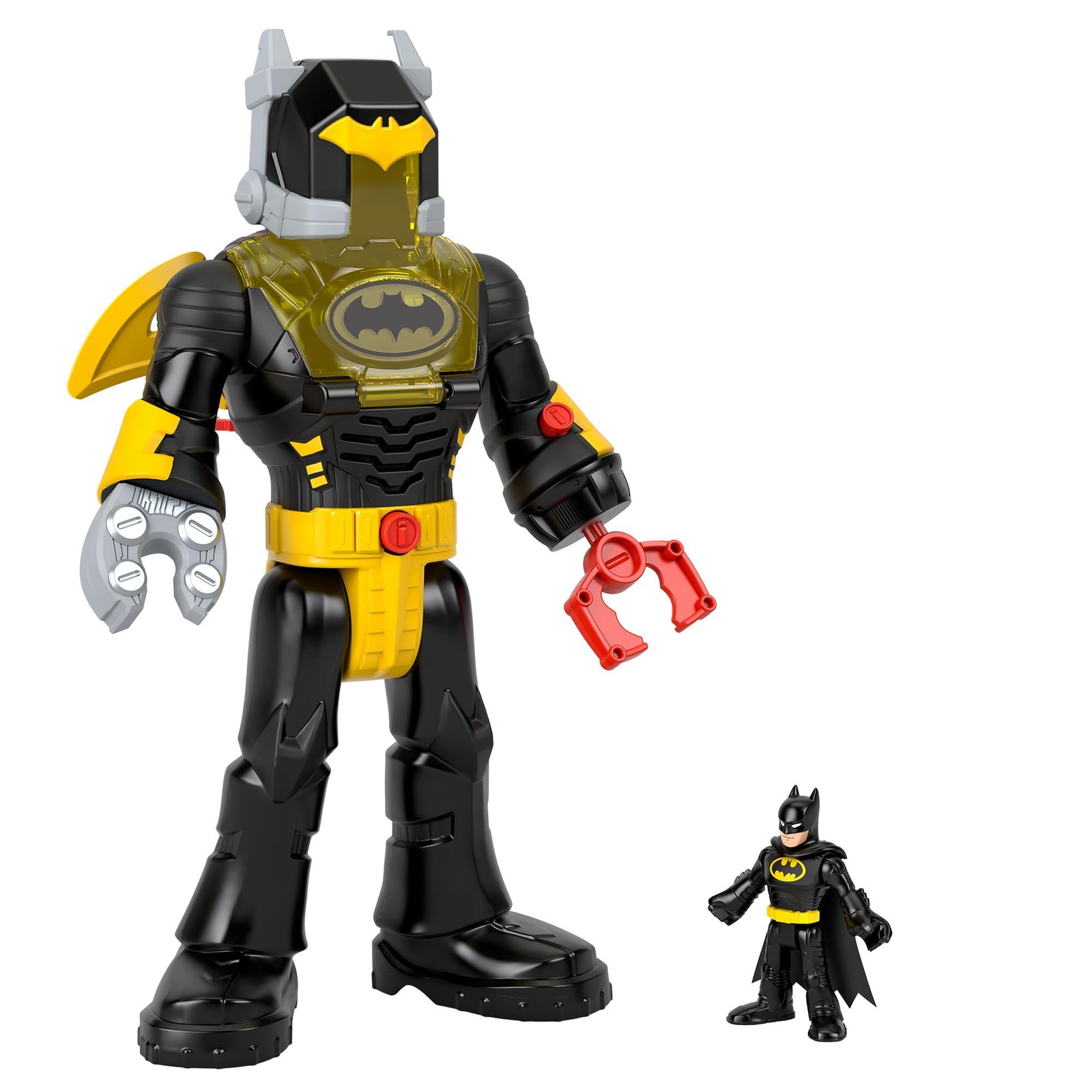 Imaginext DC Super Friends Batman Toys Insider - Exo Suit 12-дюймовый робот в костюме Бэтмена с