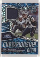 2021 Panini Spectra Championship Gear Neon Blue Prizm 41/60 Tedy Bruschi 4k8
