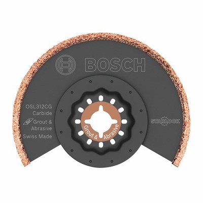 BOSCH OSL312CG Starlock Oscillating Multi Tool kerf Carbide Grit Grout Grinding