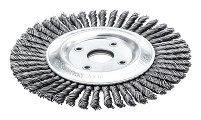 Lessmann Pipelinebürste Stahldraht 125 x 6 mm gezopft 0,5 mm - 473.201.EZ