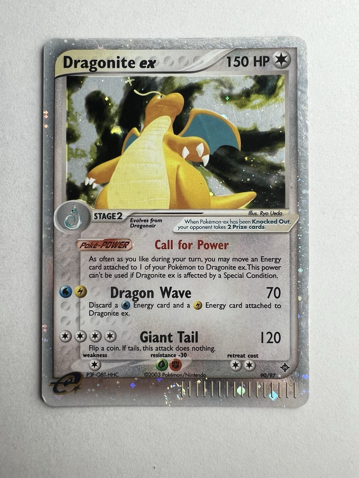 Dragonite ex 90/97 Dragon Holo NM *w/Swirl