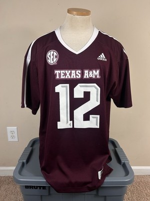 Adidas Texas A&M Aggies 12th Man Embroidered Football Jersey #12 Men s Size XL