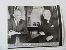 PRESIDENT EISENHOWER in a 1953 Press Photo w WILLIAM MCNEIR RAND in ST LOUIS MO