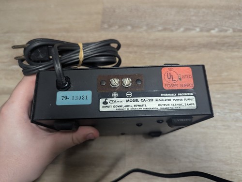 Fuente de alimentación regulada Cobra CB Power Pak CA-20 de colección: 120 V CA, 50 W Salida: 13,8 V CC - Imagen 6 de 8