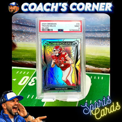 2024 Panini Obsidian Silver SP /75 Travis Kelce #95 PSA 9 🚚🔥