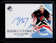 2024-25 SP Authentic Sign of the Times #SOTT-AF Anton Forsberg