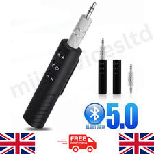 2-in-1 Wireless Bluetooth 5.0 Transmitter Receiver Adapter Audio 3.5mm Jack Aux