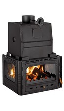 Prity 3C W28 Kamineinsatz mit Wassertasche 28,2 kW Holzofen Zentralheizung