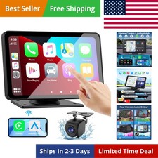 Carplay Screen for Car, 7" HD Wireless Portable Car Play Touchscreen Stereo w...