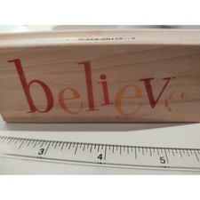 Hero Arts Merry Christmas Messages Stamp Holiday Believe