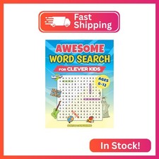 Awesome Word Search For Clever Kids Ages 8-12 - 100 Themed Puzzles: Educational
