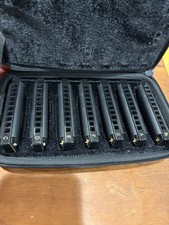 Hohner Piedmont Blues Harmonica Is Set Of 7 Used