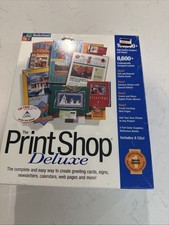 The Print Shop Deluxe Version 6 Windows 95 CD-ROM - 8 CDs. New Old Stock