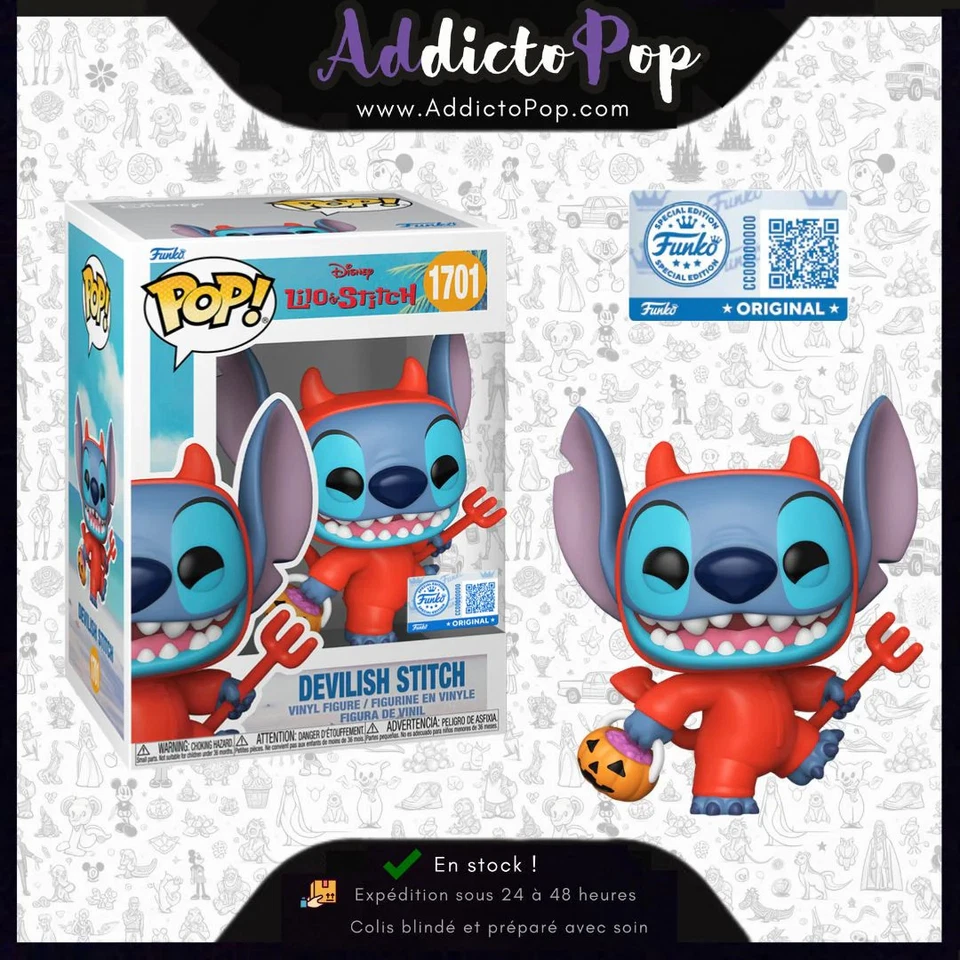 Funko Pop! Disney Lilo & Stitch [1701] - Devilish Stitch (Special Edition) - Photo 1/1