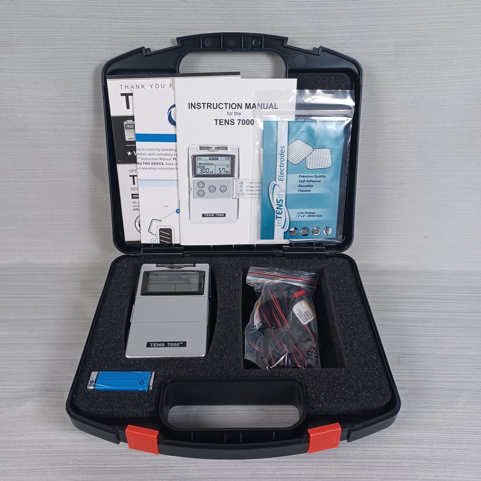 Roscoe Medical TENS 7000 Digital Pain Management Unit OTC Muscle Stimulator