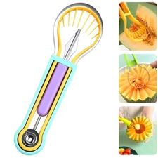 Melon Baller Scoop Set, 4 in 1 Stainless Steel Stainless Steel Fruit Tool Set...