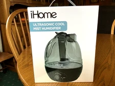 iHOME Ultrasonic Cool Mist Humidifier, adjustable mist, whisper quiet