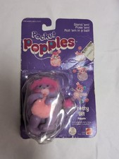 Vintage 1986 Pocket Popples PRETTY BIT Figure MOC Mattel NEW On Card