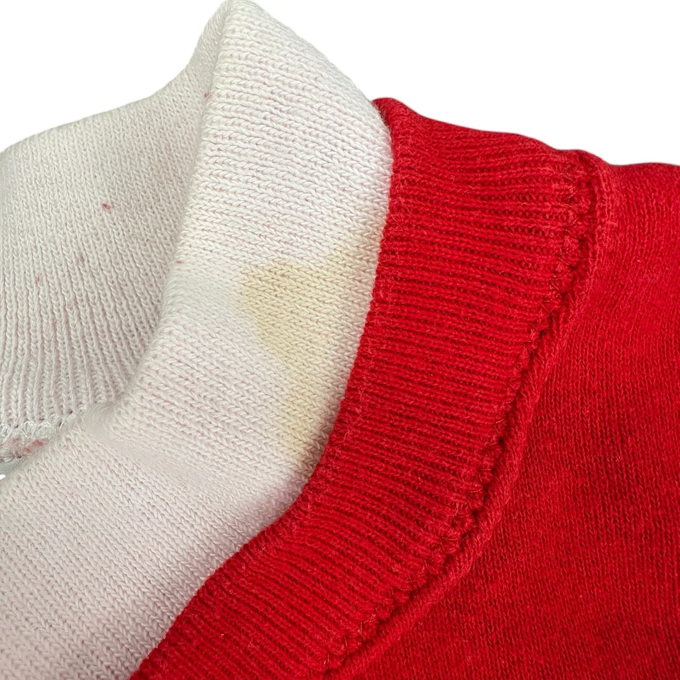 Sudadera De Colección Años 80 Roja Disney 101 Dálmatas Cuello Redondo Grande EE. UU. Foto 3 de 4