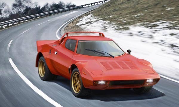 Maquette Lancia Stratos HF à monter pour exposition collectionneur 1:24