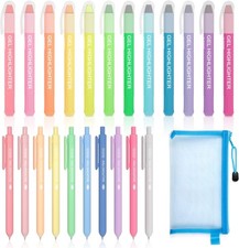 Bible Highlighters and Pens, 22 Pack Journaling Kit, 12 Colors Gel Highlighters