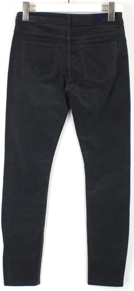 Pantalón de jean para mujer GANT con cordón cónico W27/L32 calce ajustado elástico logotipo gris Foto 2 de 4