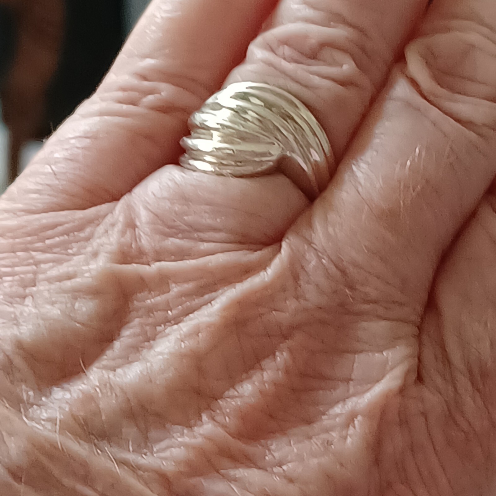 Sterling Silver - SIGNED RM Puffy Fluted Ring Siz… - image 7