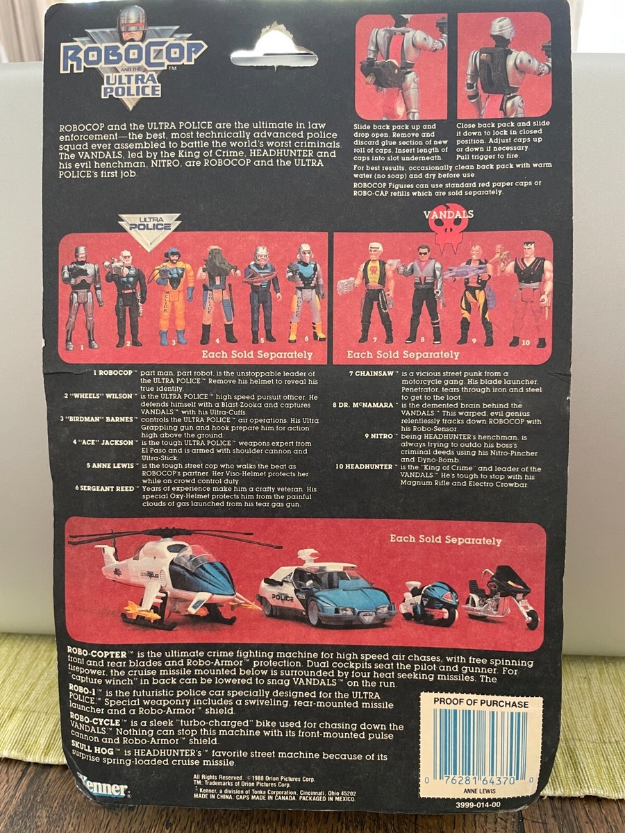 Robocop and The Ultra Police Anne Lewis 1988 Kenner Toys Robocop and The Ultra Police Anne Lewis 1988 Kenner Toys