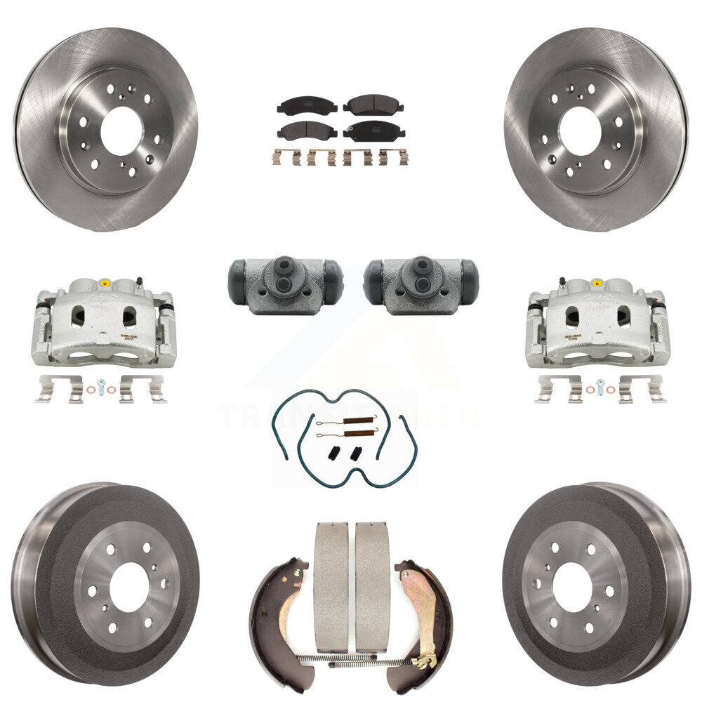 Semi-Metallic Brake Caliper Rotor Drum Pad Shoe Cylinder Front Rear Kit for 1500