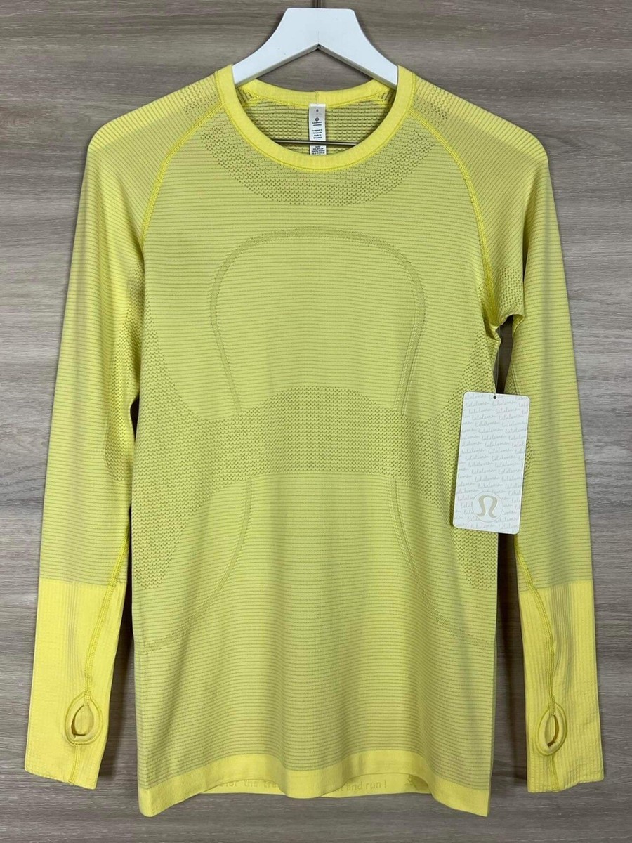 Lululemon Run: Swiftly Tech Long Sleeve Size 8 Mellow Lemon Lululemon Run: Swiftly Tech Long Sleeve Size 8 Mellow Lemon