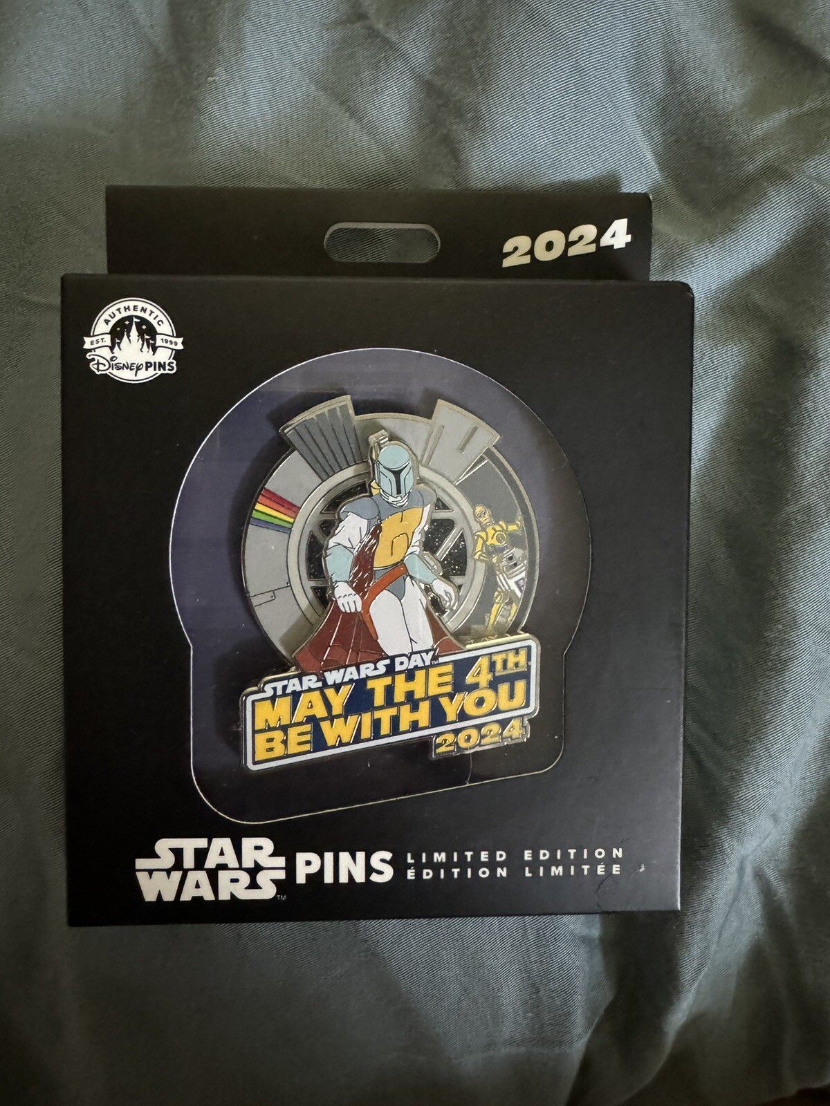 Disney Pin Star Wars May The 4th Be With You 2024 Jumbo Limited Edition of 4500