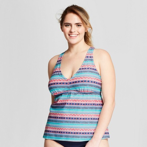 Costa Del Sol Multicolored Striped Tankini Top, Plus Size 3X 490892104298 |  eBay