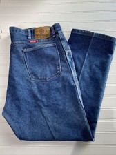 Vintage Wrangler Authentic Jeans Denim Jeans Made In USA 42x30 Cotton Blend
