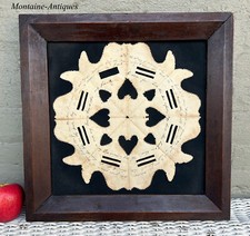 Cut paper Scherenschnitte Valentine 19th cent