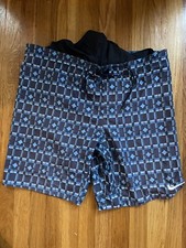 Nike All Over Print Abstract Geometric Polyester Swim Trunks Shorts Suit Sz M