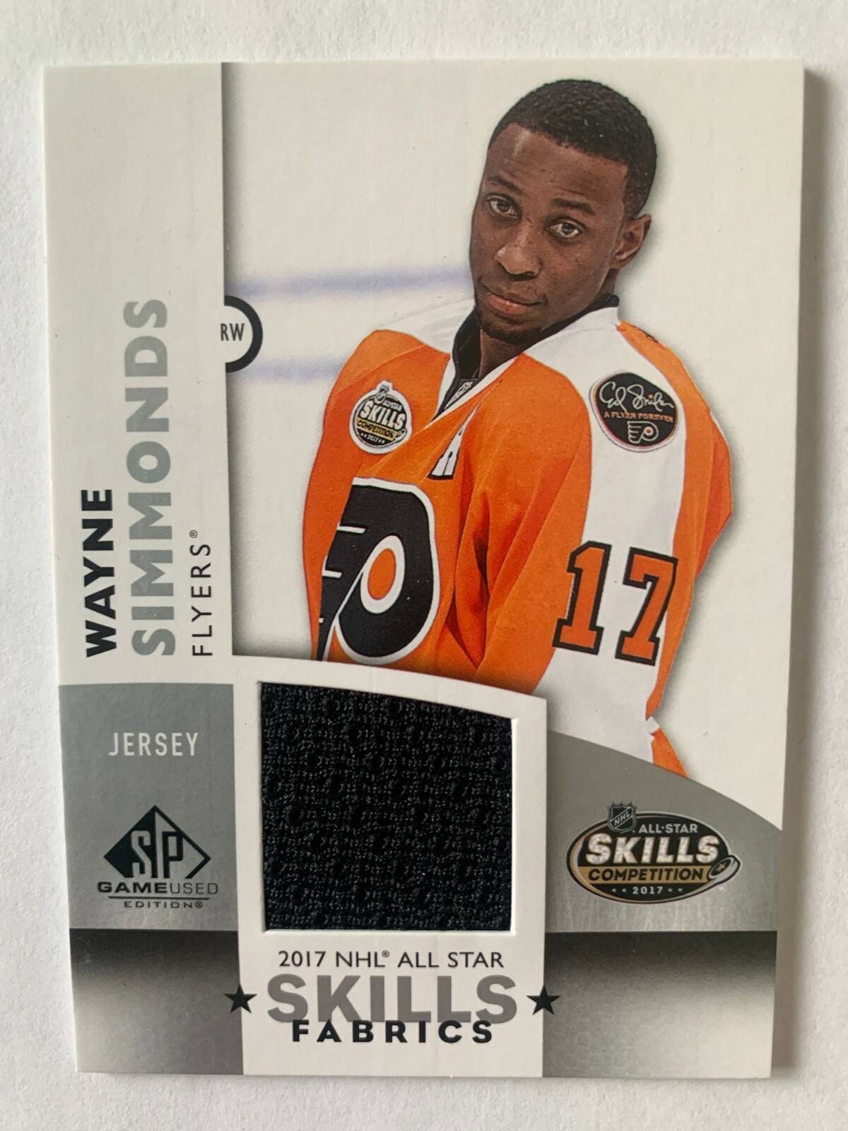 2017-18 SP Game Used NHL All-Star Skills Fabrics Wayne Simmonds #AS-WS