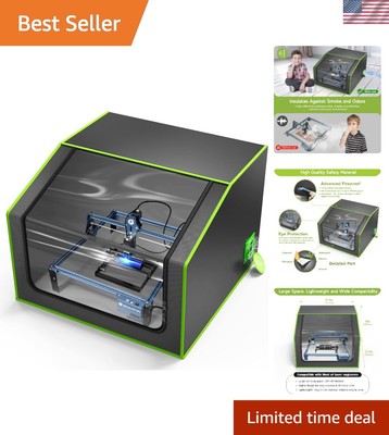 Laser Engraver Enclosure with Vent, Fireproof and Dustproof Protective Cover ...