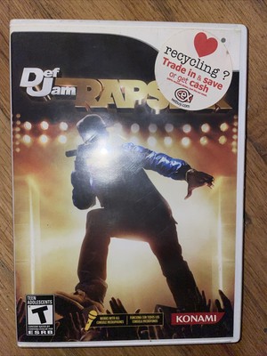 Pre-Owned Konami Def Jam Rapstar Nintendo Wii Game Complete With Manual CIB 