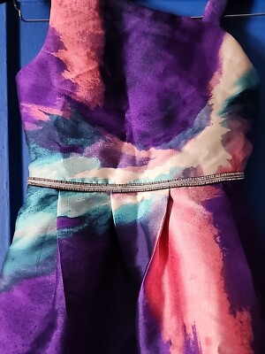 Ally B. Girls Size 12 Purple Colorful Strap Dress For A Special Occasion |  eBay
