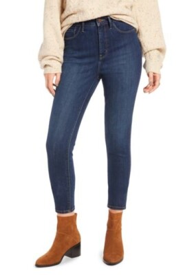 Treasure & Bond Womens Charity High Waist Ankle Skinny Jeans Choose Size 26, 27